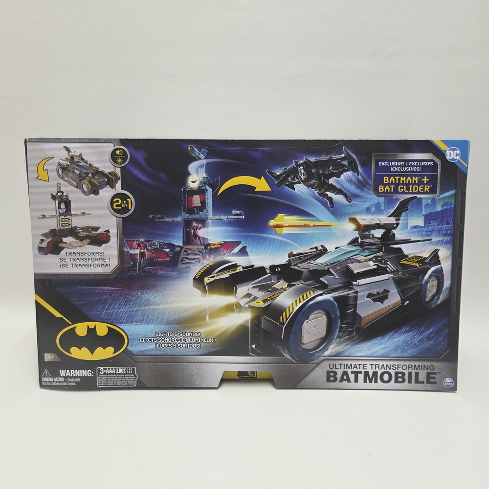 DC Batman Ultimate Transforming Batmobile Playset 2-in-1 Batmobile & Batcave